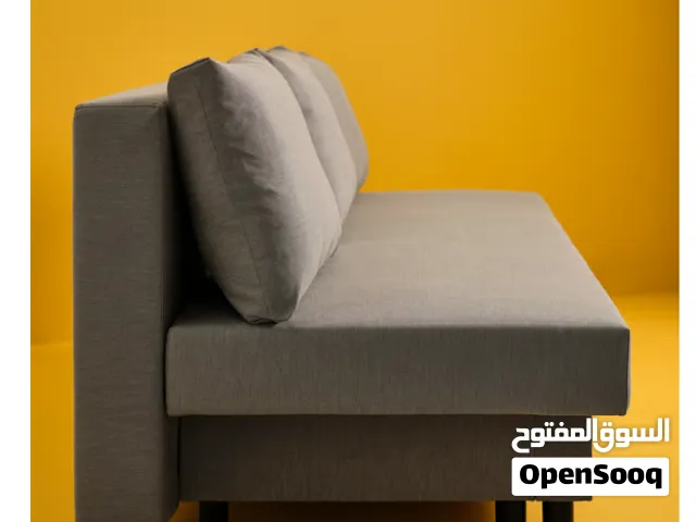 IKEA –  3-Seat Sofa Bed with Storage – Grey – Excellent