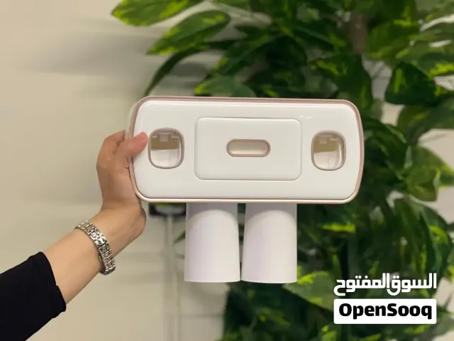 منظم فرشاة أسنان واكسسوارات جداري