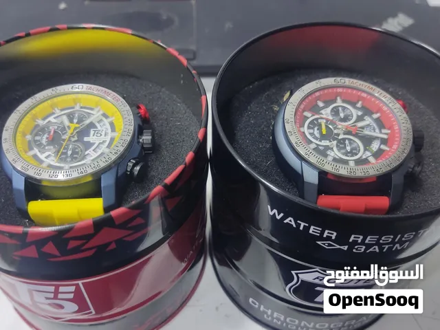 ساعة T5 رياضية فخمة جدا ، تقويم شهري + كرونوغراف ، سوار سيليكون