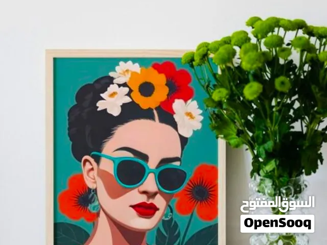 لوحه بتصميمك مع الايطار ب 35 ريال فقط