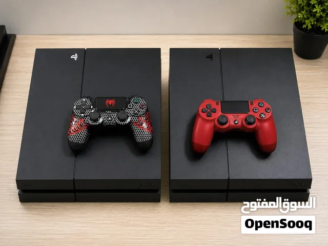 للبيع جهازين بلايستيشن 4 فات