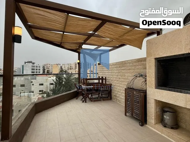 شقة فاخرة للبيع في الرابية  - قرب جامع الكالوتي طابق ثالث 190م مع روف 110م تشطيب سوبر ديلوكس