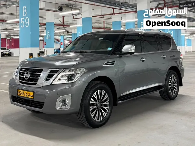 نيسان باترول بلاتينيوم خليجي المكينة الكبيرة نظيفة جدا ،اعلى المواصفات وبداخلية بيج نادرة