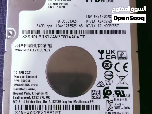 هاردديسك لابتوب بلي ستيشن كمبيوتر اكس بوكس احجام مختلفه و ssd