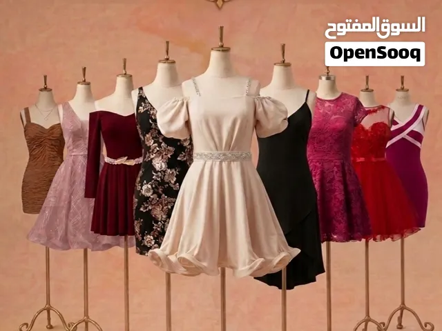 مجموعة فساتين قصيرة متنوعة
