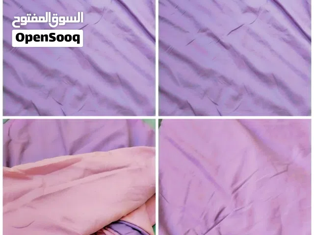 3 مسابل مفرد دبل فيس زهري ونهدي بدون عيوب بحال الجديد قماشتهم بارده ومميزه