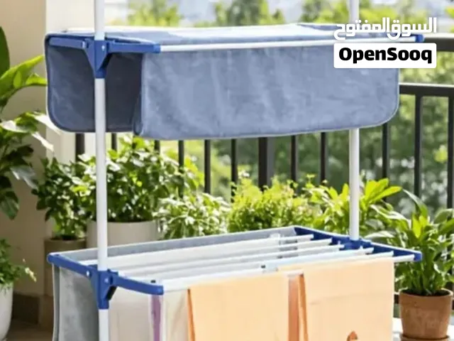 منشر غسيل عمودي بـ 3 مستويات جديد بالكرتونة سعة 50 كيلو