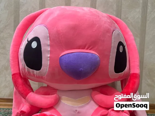 لعبة ستيتش لون زهري الحجم الكبير مستعمل شهر فقط