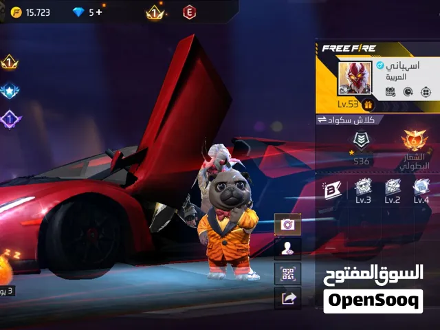 حساب فري فاير للبيع بسعر مغري 30