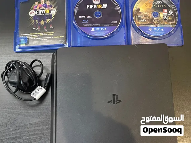 PlayStation 4 Slim (500GB) with Power Cable & 2 Games – Great Condition