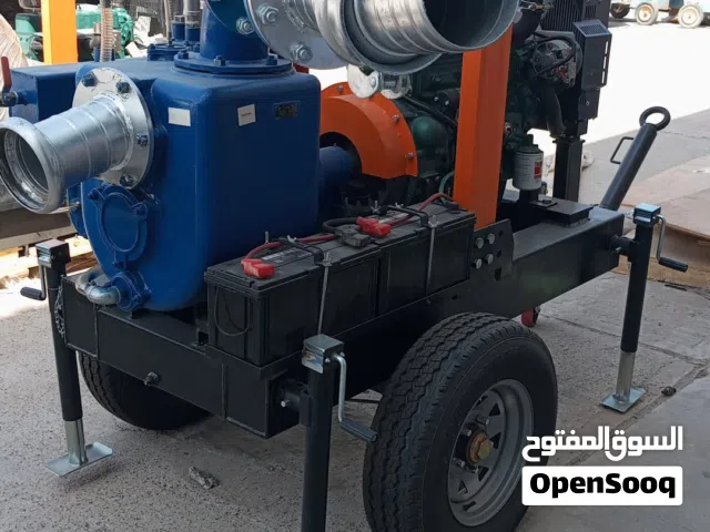 للبيع مضخه 6 إنش تعمل بالديزل مع مقطورة جديده New 6” diesel pump with a trailer