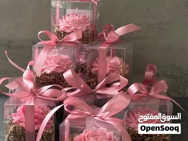 شمع بشكل ورده حسب طلب