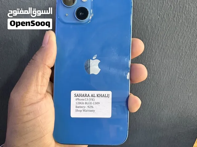 Used Apple iPhone 13 with 128GB Storage in Blue -battery health 92%.Excellent condition