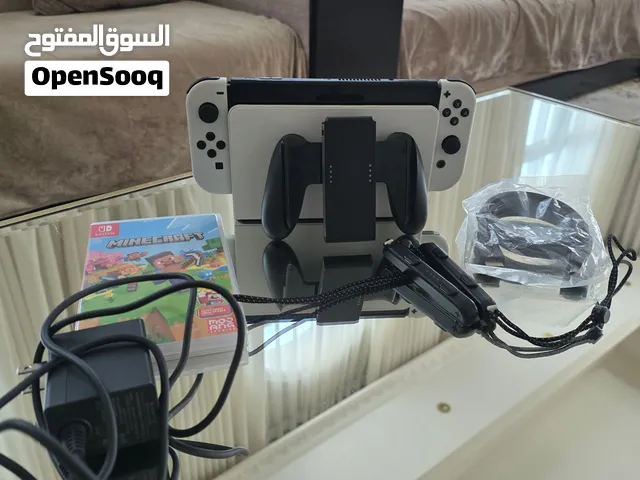 nintendo switch OLED with 128gb ssd  card with minecraft game card