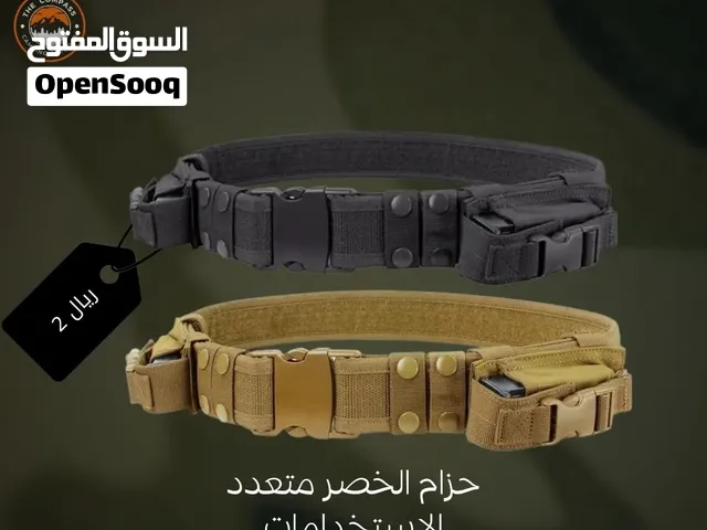 حزام الخصر متعدد الإستخدامات من الممكن إضافة حقيبة جانبية بكف اليد بمجموع 4 ر.ع الحزام مع الحقيبة.