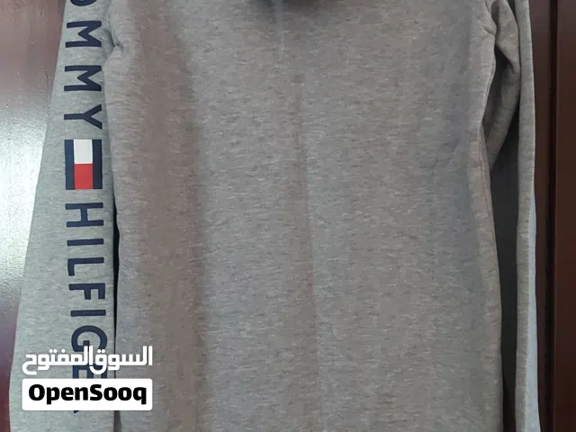 جاكيت هودي جديد ماركة TOMMY HILFIGER قياس ميديوم /لارج لون سكني