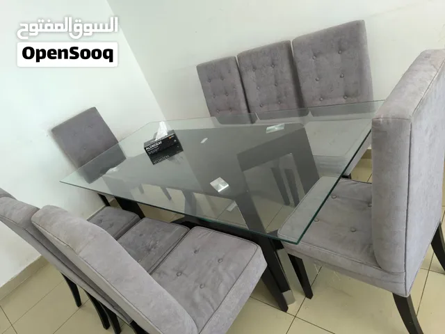 سفرة زجاج 8 كراسي