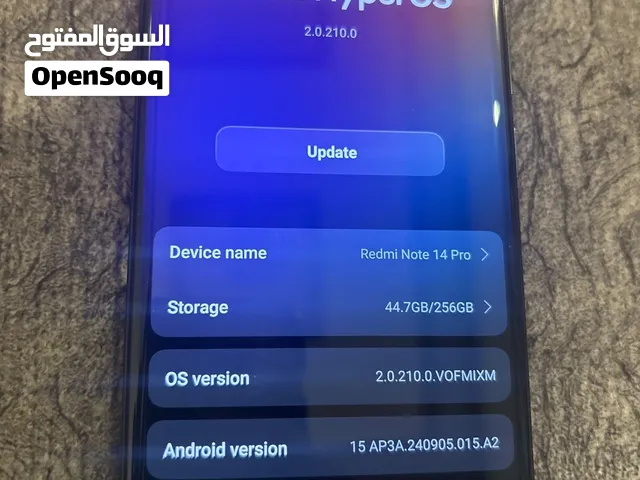 Xiaomi Redmi Note 14 Pro 256 GB in Amman
