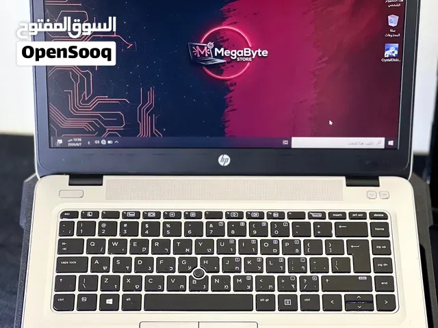 لابتوب hp Elitebook معالج i5 الجيل السادس  8 رام  256 SSD  بطارية ممتازة وشاحن جديد  14 أنش