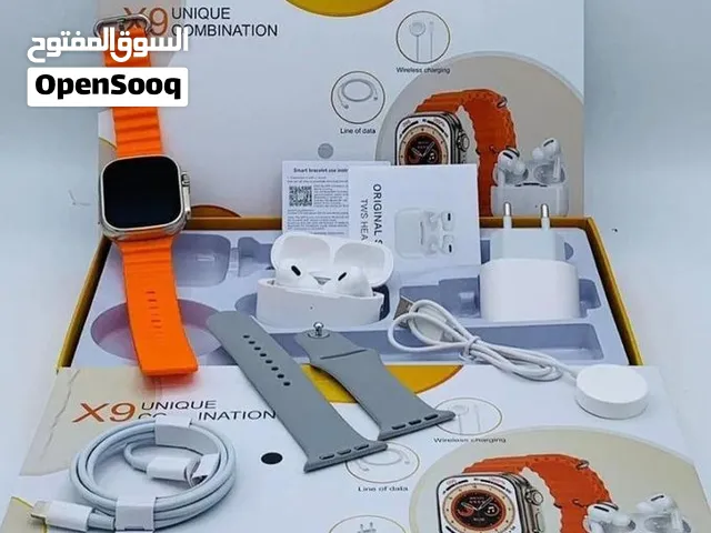 X9 Unique Combination Combo Box: Smart Watch Ultra, AirPods Pro, Wall Adapter, Cable & Extra Band