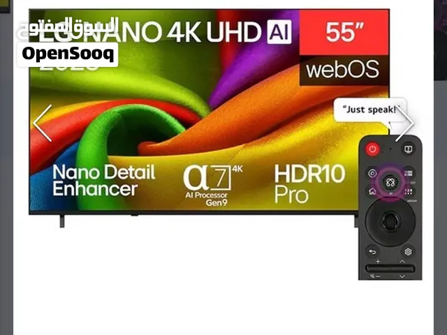للبيع شاشة LG مقاس 55 بوصة بدقة 4K
