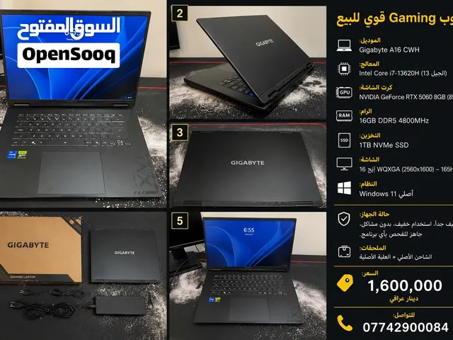 للبيع Gigabyte A16 CWH بحالة نظيفة جداً