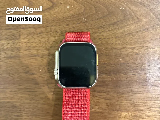 ساعتين تقليد بحزام احمر واسود