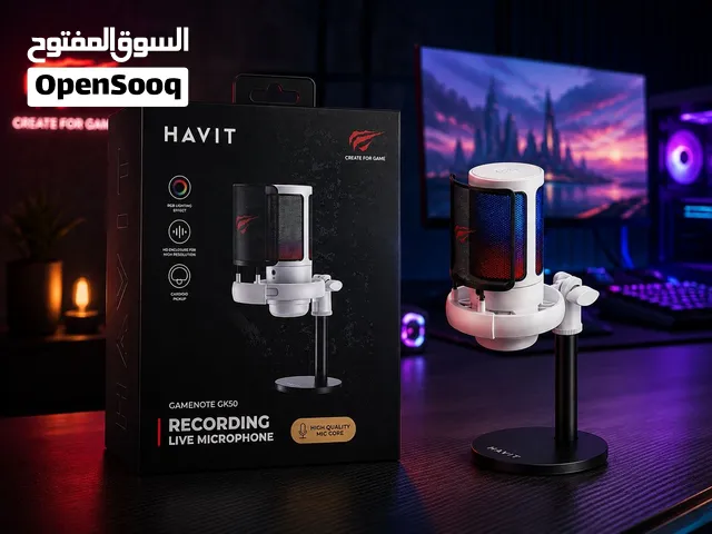 مايكروفون Havit GK50 Live جميع مواصفات المايك بالوصف +توصبل لكل عراق متوفر