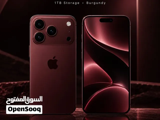 iPhone 18 Pro 1TB Storage · Burgundy آيفون 18 برو سعة تخزين 1 تيرابايت · بورغندي