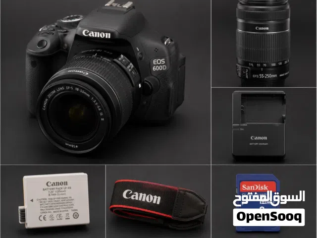 � للبيع طقم Canon EOS 600D كامل بحالة ممتازة جدًا �