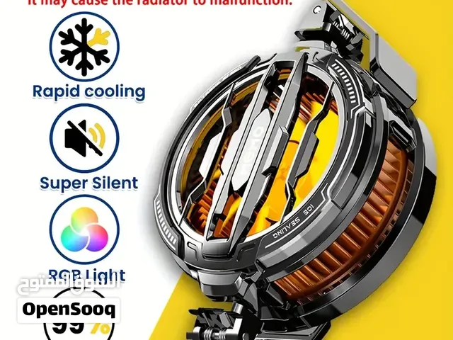 Magnetic Cooler Fan CX07 مروحة تبريد مغناطيسية تساعد في تقليل حرارة الهاتف أثناء اللعب بسعر (135)