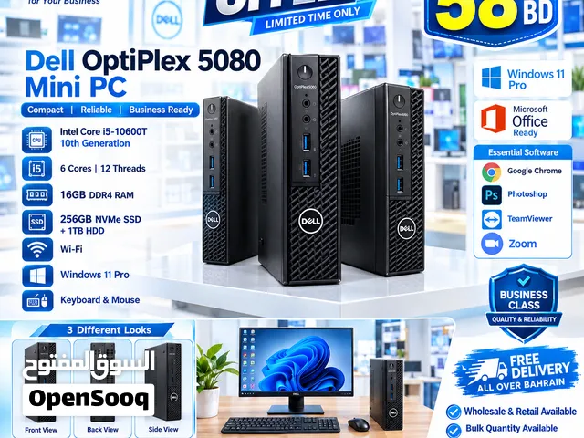 Dell Core i5 TINY MINI COMPUTER – 8GB RAM 256GB SSD Windows 11 Pro Office ready WhatsApp Call