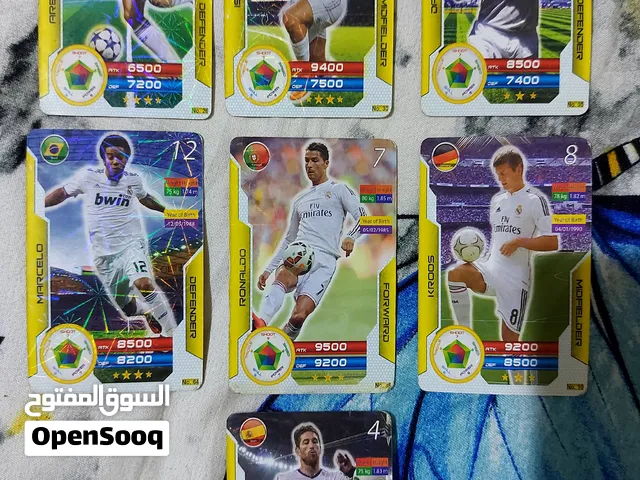 Real Madrid Football Card Collection (7 Cards)