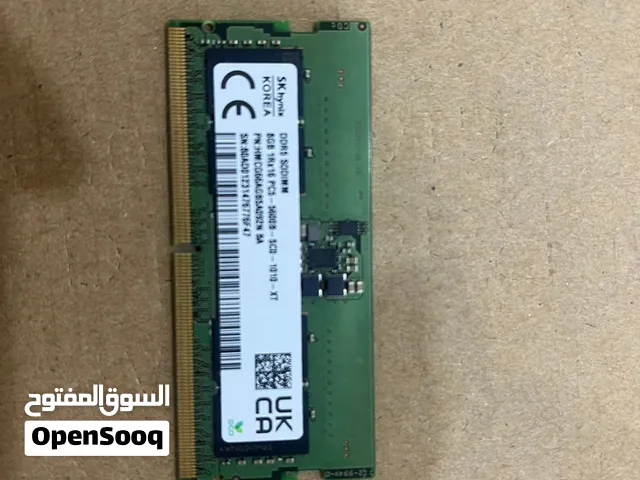 Sk hynik RAM DDR5 560HZ رام لابتوب نظافة 99٪ تم شرائه قبل اقل من 5 اشهر