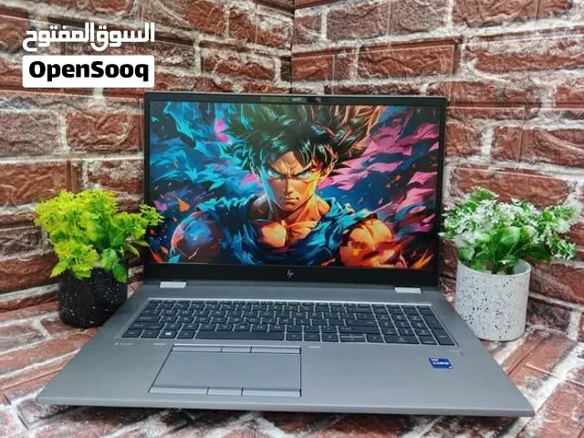 وحش هندسه وحاسبات HP Zbook 15 Fury G8 كور i9 جيل 11 فئة H بكارت RTX A3000 فعلي 6 جيجا  شاشه 4K