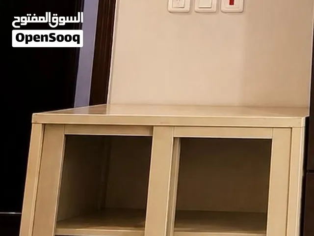 metal storage cabinet with glass sliding doors