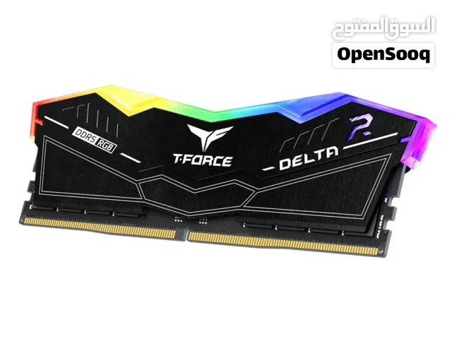 T-Force Delta RGB 16GB  (1x16) DDR5 6000 MHz cl38 جديدة