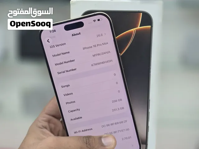 Iphone 16 Pro Max with Orignal box slightly used 90% battery