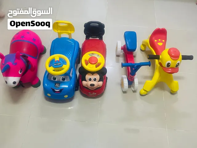 Set of 5 Kids Ride-On Toys & Bouncers – Great Condition (10 OMR Total)