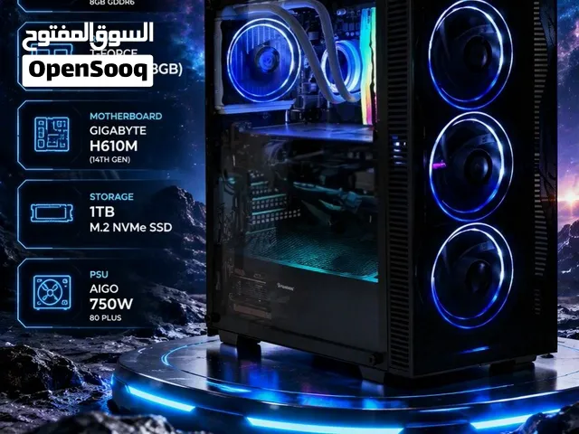 GAMING PC i5~14400F 14 GEN WITH LIQUID COOLER / RX5700XT / RAM 16GB /SSD ~ NVme 1tb / PSU 750w