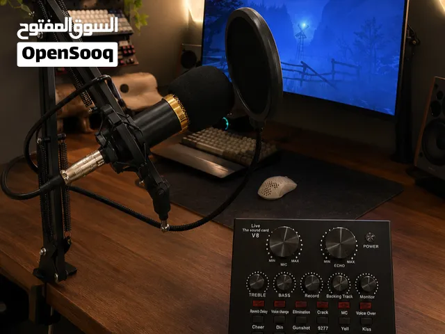 حوّل أي مكان إلى استوديو تسجيل احترافي بمايكروفون و كرت  صوت احترافي