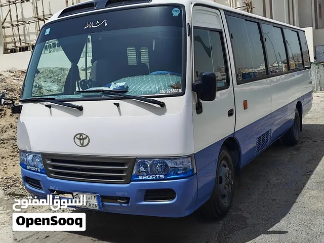 toyota coaster for rent with experienced driver جازان متوفر للإيجار يومي – أسبوعي – شهري – أو حسب ال