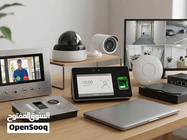 تركيب كاميرات المراقبة + انتركم + بدالة + اكسس بوينت + كاميرات واي فاي