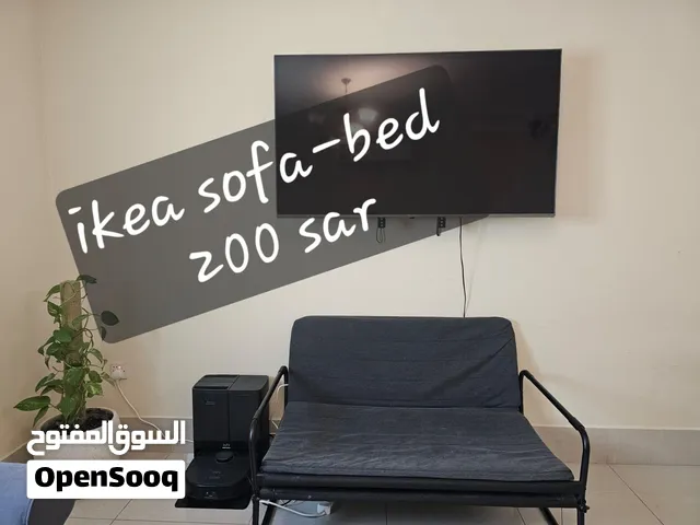 ikea HAMMARN Sofa-bed, Knisa dark grey/black