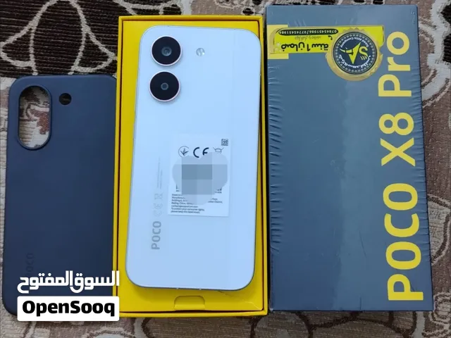 شاومي بوكو x8pro رام 12 ذاكره 512 لون ابيض استخدام اقل الشهر اقرا الوصف