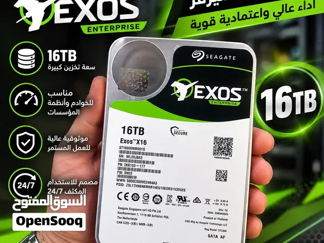 هارد سيرفر Seagate Exos X16 سعة 16TB – تخزين احترافي