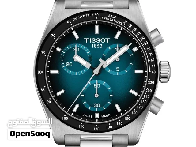 NEW TISSOT WATCH ORIGINAL ساعة تيسوت الجديده الاصليه لون ازرق بترولي