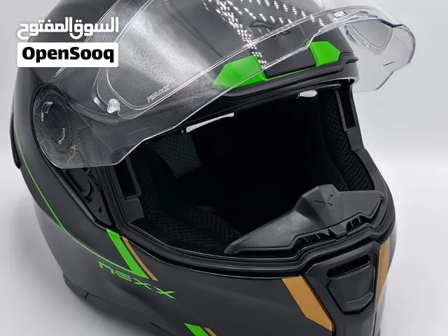 خوذة دراجات نارية NEXX إصدار Kawasaki + معدات حماية مجانية