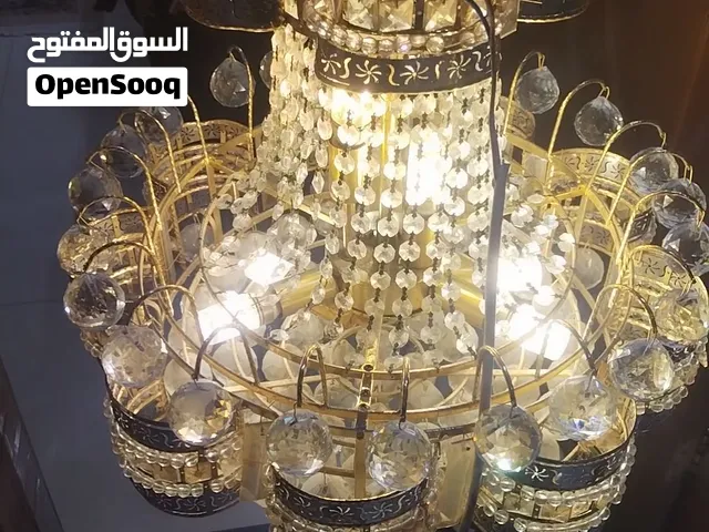 هاي ثريا/نجفة كريستال ذهبية.