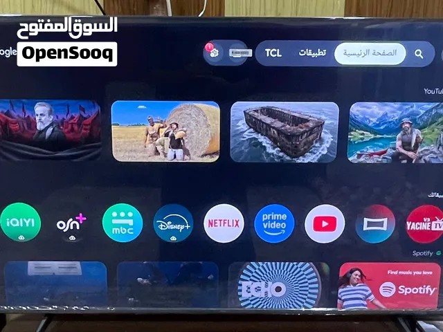 شاشة TCL حجم 55بوصه